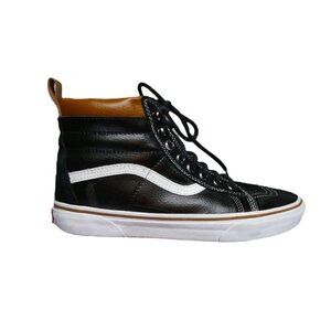 Vans Sk8-Hi‎ Scotchgard 3M Black Leather Sherpa High Top Men Size 8.5 Womens 10